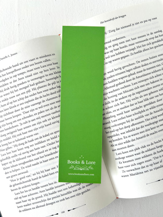 Groene bookish boekenlegger