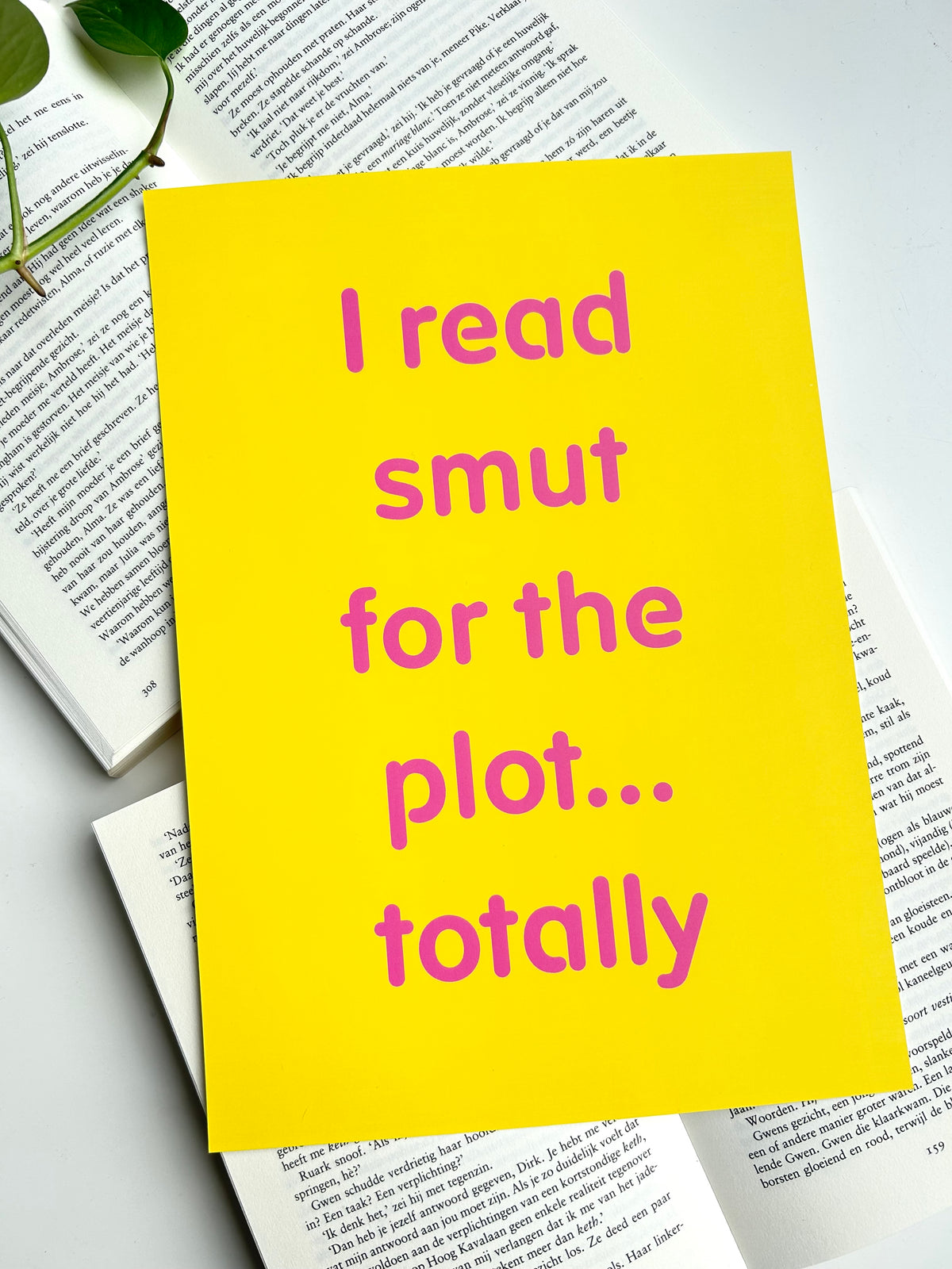 A4 Poster “I read smut for the plot… totally”