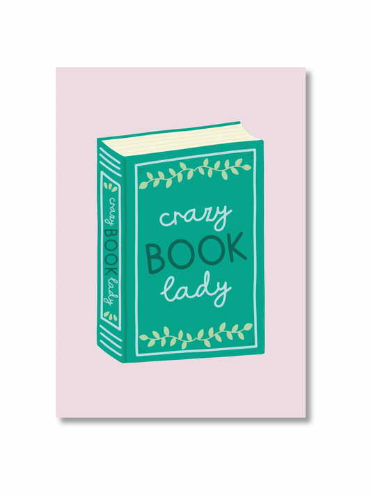A4 Poster “Crazy book lady”