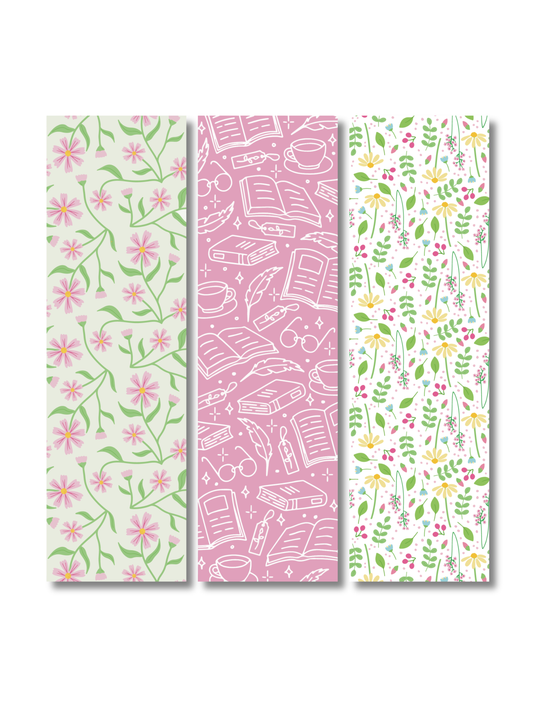 Boekenlegger bundel - Floral & cozy