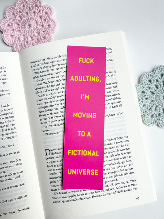 Fuck adulting boekenlegger